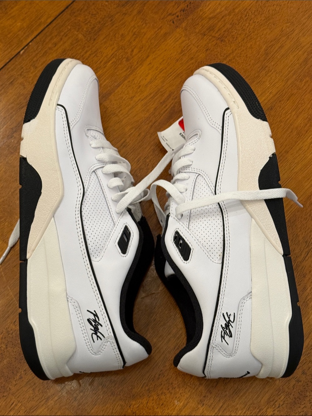 Air Size 11.5- Nike Men's Air Jordan Flight Court White Black |HF3255-100 New